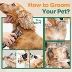 Gimars 3-in-1 Rechargeable Dog Grooming Clippers Set