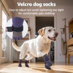 Protective Dog Socks with Anti-Slip Grips - 2 Pairs