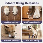 Protective Dog Socks with Anti-Slip Grips - 2 Pairs