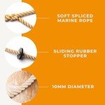 Deluxe Natural Gundog Rope Slip Lead for Dogs