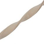 Soft Adjustable Dog Collar with Safety Buckle - Beige