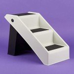 Grey Folding Pet Stairs for Dogs
