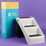Grey Folding Pet Stairs for Dogs