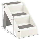 Grey Folding Pet Stairs for Dogs