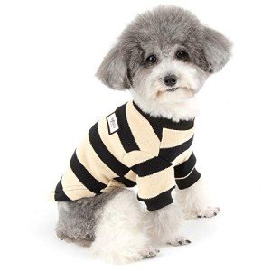 ZUNEA Warm Striped Sweater for Small Dogs
