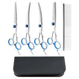 5-in-1 Stainless Steel Dog Grooming Scissors Set