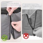 4-In-1 Transformable Dog Sofa Bed in Grey