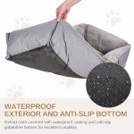 4-In-1 Transformable Dog Sofa Bed in Grey