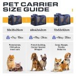 PetProved Collapsible Dog Travel Crate - Navy