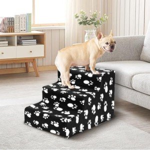 3-Step Non-Slip Dog Ramp for Sofa
