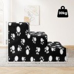 3-Step Non-Slip Dog Ramp for Sofa