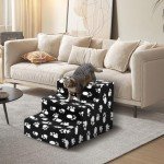 3-Step Non-Slip Dog Ramp for Sofa