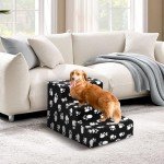 3-Step Non-Slip Dog Ramp for Sofa