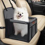 Portable Dog Booster Car Seat with Safety Leash