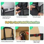 Portable Dog Booster Car Seat with Safety Leash