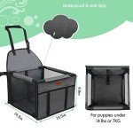 Portable Dog Booster Car Seat with Safety Leash