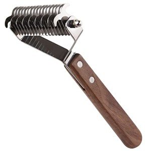 Undercoat Rake and Dematting Comb for Dogs