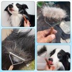 Undercoat Rake and Dematting Comb for Dogs