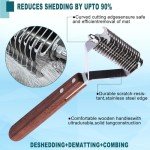 Undercoat Rake and Dematting Comb for Dogs