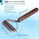 Undercoat Rake and Dematting Comb for Dogs