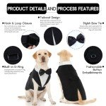 Dog Tuxedo and Bow Tie Set for Pets