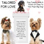 Dog Tuxedo and Bow Tie Set for Pets