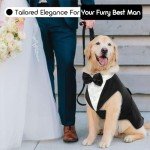 Dog Tuxedo and Bow Tie Set for Pets