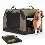 Petsfit Adjustable Dog Travel Crate for Car