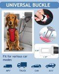 Adjustable Dog Car Seat Belt with Bungee Buffer