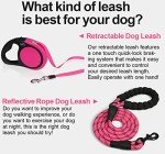 Taglory 5m Retractable Dog Leash - Pink