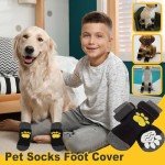 Anti-Slip Dog Socks for Injured Paws - 2 Pairs