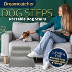 Stylish Dog Steps with Washable Cover - Grey