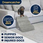 Stylish Dog Steps with Washable Cover - Grey