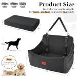 Wooaidagg Memory Foam Dog Car Seat for Large Dogs