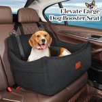 Wooaidagg Memory Foam Dog Car Seat for Large Dogs