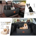 Wooaidagg Memory Foam Dog Car Seat for Large Dogs