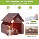 Insulated Outdoor Dog House for Small to Medium Dogs