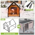 Insulated Outdoor Dog House for Small to Medium Dogs