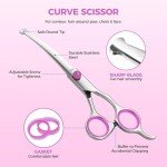 3-Piece Stainless Steel Grooming Scissors Set for Pets