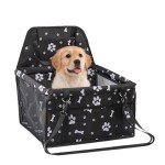 Portable Dog Car Seat with Washable Travel Bag