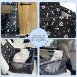 Portable Dog Car Seat with Washable Travel Bag