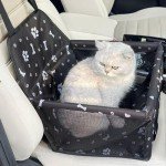 Portable Dog Car Seat with Washable Travel Bag