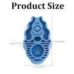 Blue Rubber Dog Grooming Brush for Shedding