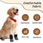 Dog Socks with Adjustable Straps for Paws