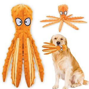Squeaky Octopus Dog Toy for Interactive Play
