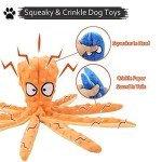 Squeaky Octopus Dog Toy for Interactive Play