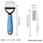 Double-Sided Dog Cat Shedding and Dematting Comb