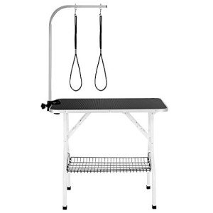 Foldable Dog Grooming Table with Adjustable Arm