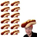 Novelty Hot Dog Hat Costume - Pack of 3