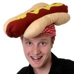Novelty Hot Dog Hat Costume - Pack of 3